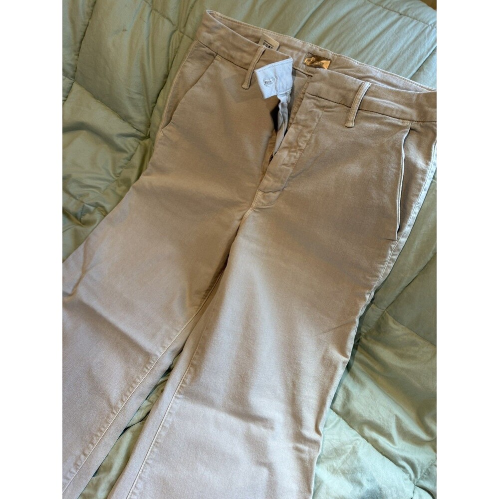 Mother Jeans The Roller Crop Prep Fray Women 28 So Far Gone Wide Leg